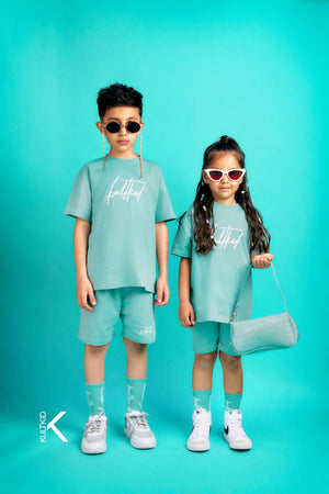 Oversized Kult Logo Tshirt with Resistain® in Mint