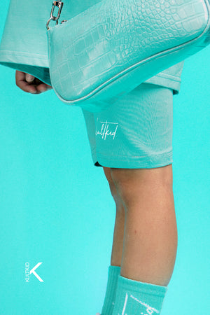 High Waisted Biker Shorts with Resistain® in Mint