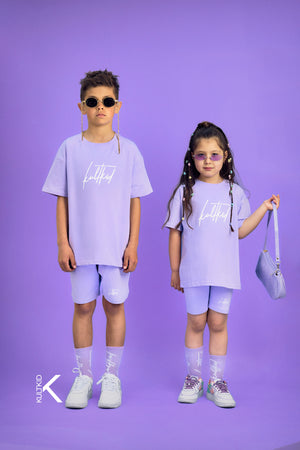 Oversized Kult Logo Tshirt with Resistain® in Lavender