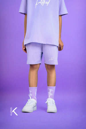 Loose Fit Shorts with Resistain® in Lavender