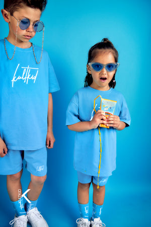 Oversized Kult Logo Tshirt with Resistain® in Teal